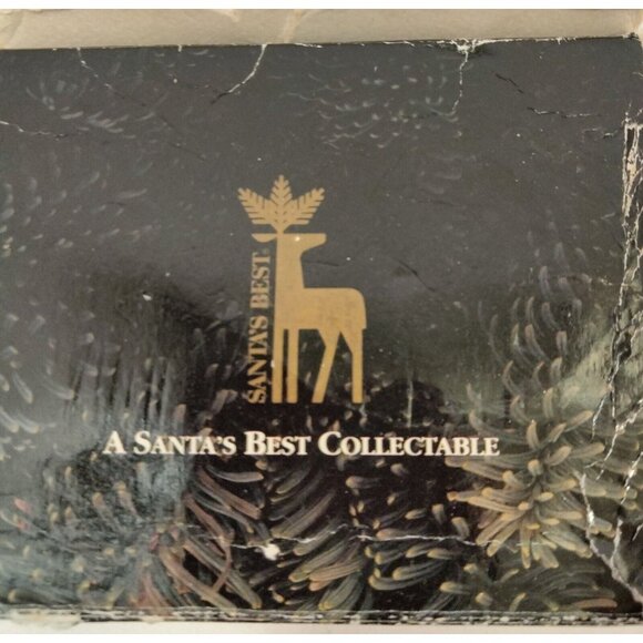 Elf Painting Candy Cane Ornament Christmas Striped Delight First Edition 1991 - Picture 5 of 9